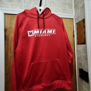 Red Miami Redhawks Men's Hoodie